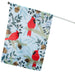 Cardinals on Pine Trees Banner Flag