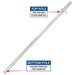 11.5' Open Red and White Feather Flag & Pole Kit