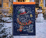 Corn Cob Pipe Snowman Garden Flag