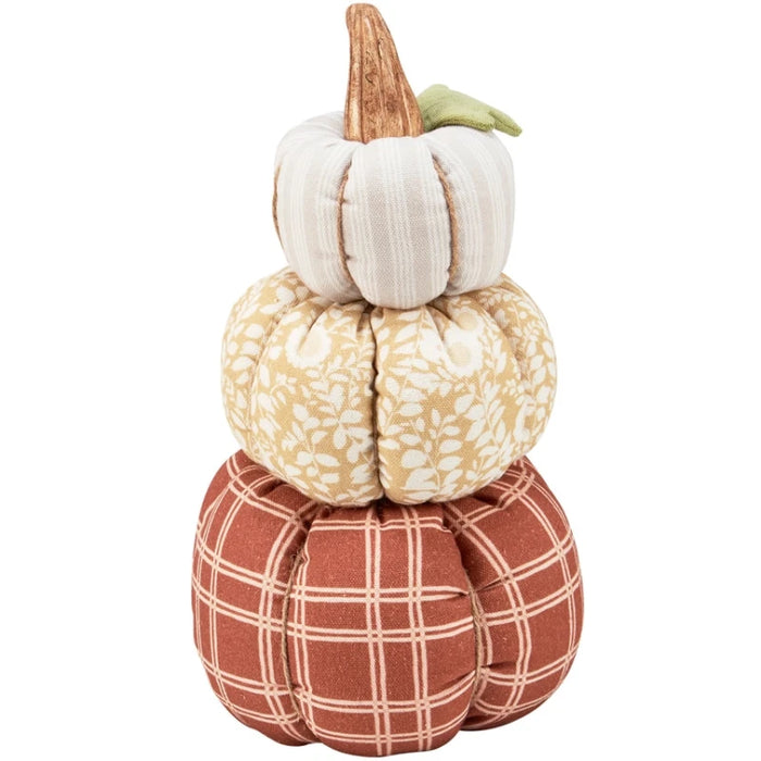 Fall Patterns Plush Pumpkin Stack