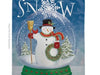 Snow Globe Snowman Banner Flag