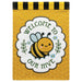 Welcome to Our Hive Applique Garden Flag