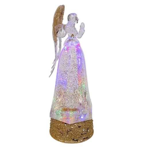 10.25" Acrylic Angel Light Up Water Lantern