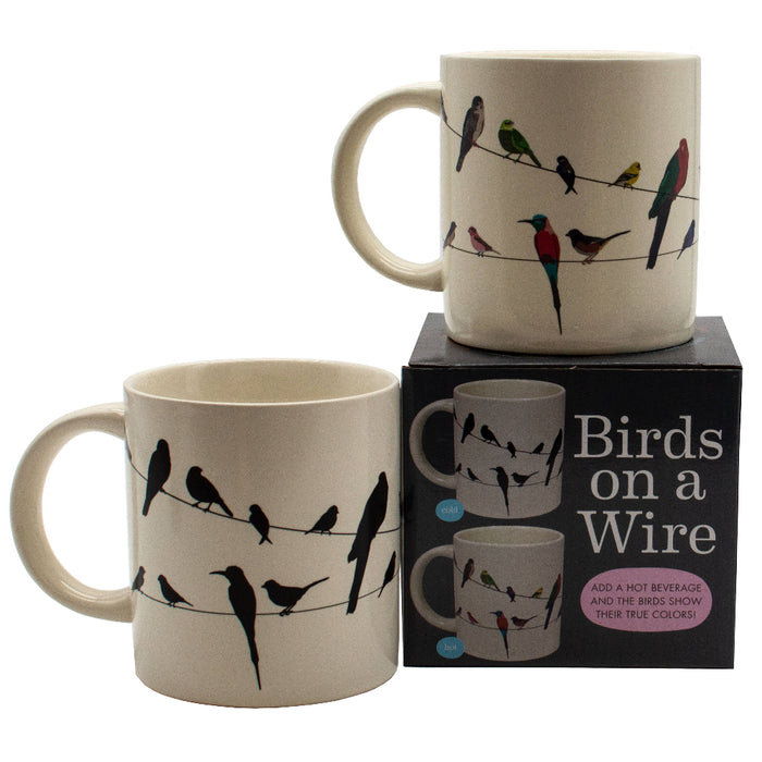Birds on a Wire Heat-Changing Coffee Mug