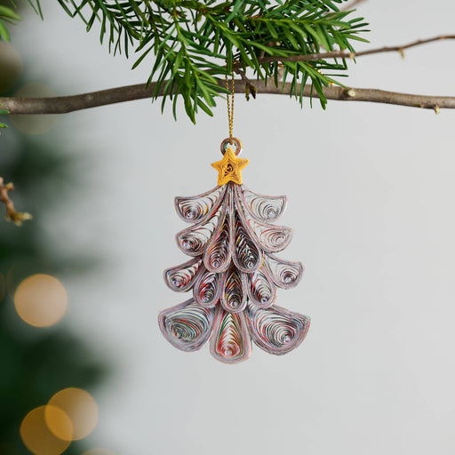 Fancy Tree Quilled Paper Ornament