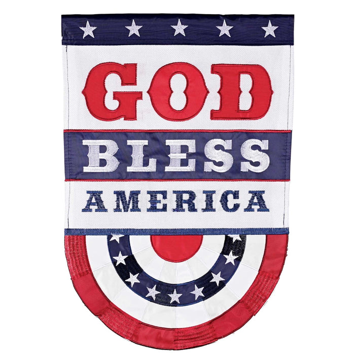 God Bless America Bunting Decorative Flag