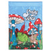 Spring Vibes Frog Garden Flag