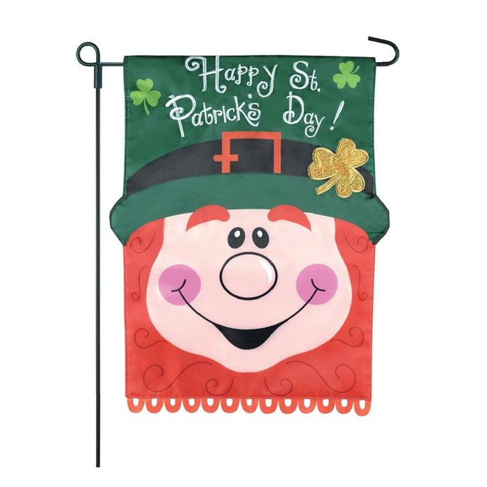 Lucky O'Leprechaun 2-Sided Garden Flag