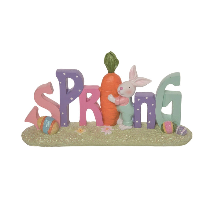 Easter Spring & Bunny Word Block Decor