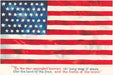 US Flag with Poem Postcard