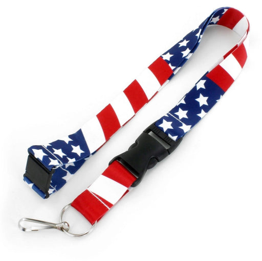 USA Flag Lanyard w/ Detachable Buckle