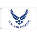 3x5' US Air Force Wings Poly-Cotton Flag