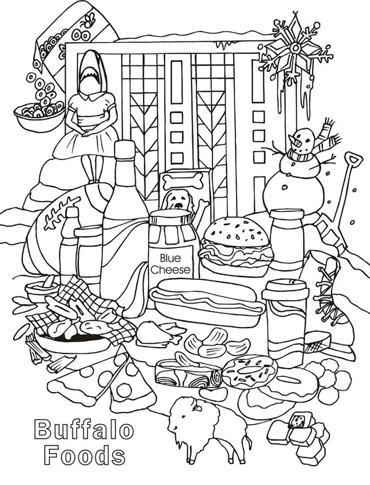 Let's Go Buffalo 2nd Edition Coloring Book