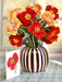 French Poppies Pop-Up Bouquet w/ Note Card