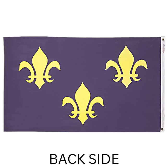 3'x5' French Fleur De Lis Nylon Flag