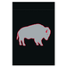 Grey and Black Standing Buffalo Garden Flag