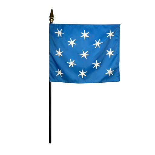 4x6" George Washington's Commander-in-Chief Stick Flag