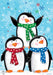 Winter Penguins Garden Flag