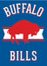 Buffalo Bills Blue Retro Garden Flag