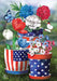 America In Bloom Decorative Flag
