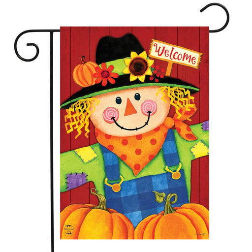 Scarecrow & Pumpkins Garden Flag