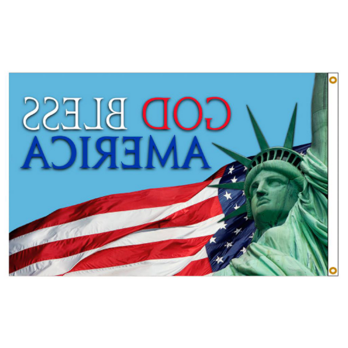 God Bless America Nylon Flag
