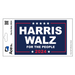 Harris Walz 2024 Decal - Made in USA