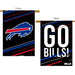 Go Bills Black Double-Sided Banner Flag