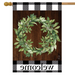 Farmhouse Wreath Banner Flag
