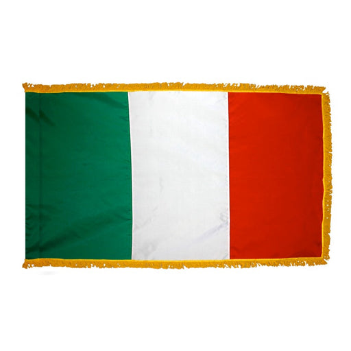 3x5' Italy Indoor Nylon Flag w/ Fringe