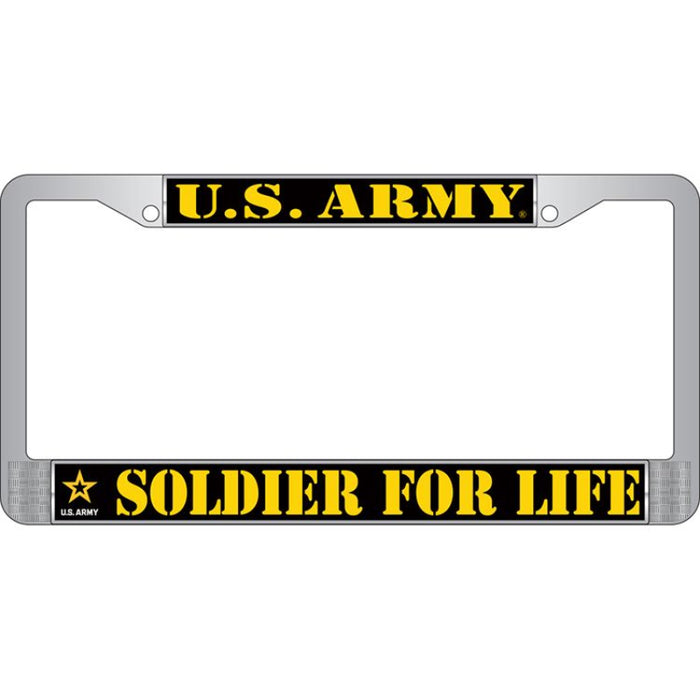 US Army "Soldier For Life" License Plate Frame