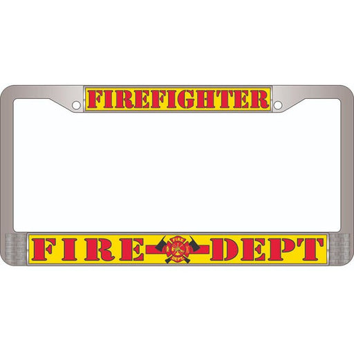 Firefighter License Plate Frame