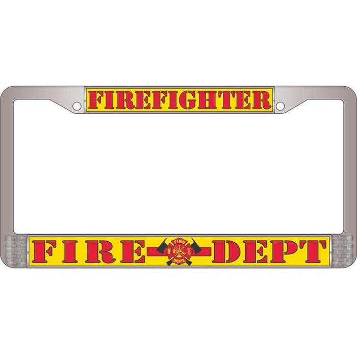 Firefighter License Plate Frame