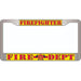 Firefighter License Plate Frame