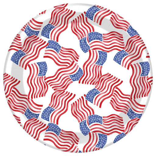Stars and Stripes Paper Plates - 8 Pack
