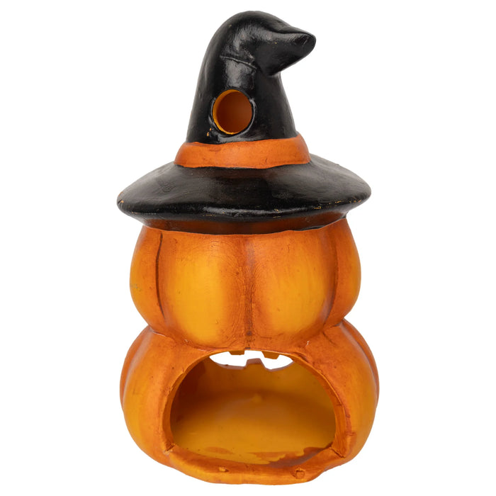 Double Stack Jack O'Lantern Tealight Holder