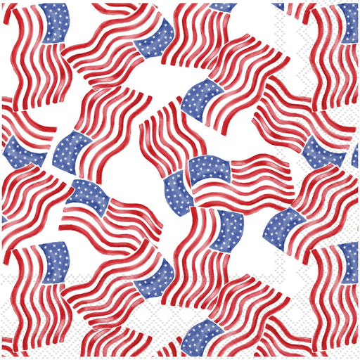 Stars and Stripes Paper Cocktail Napkins (20 Count)