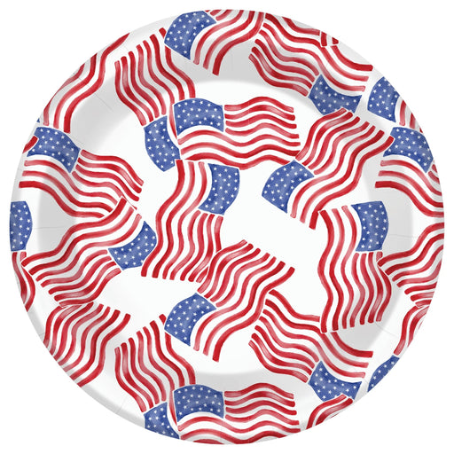 7" Stars and Stripes Paper Plates - 8 Pack