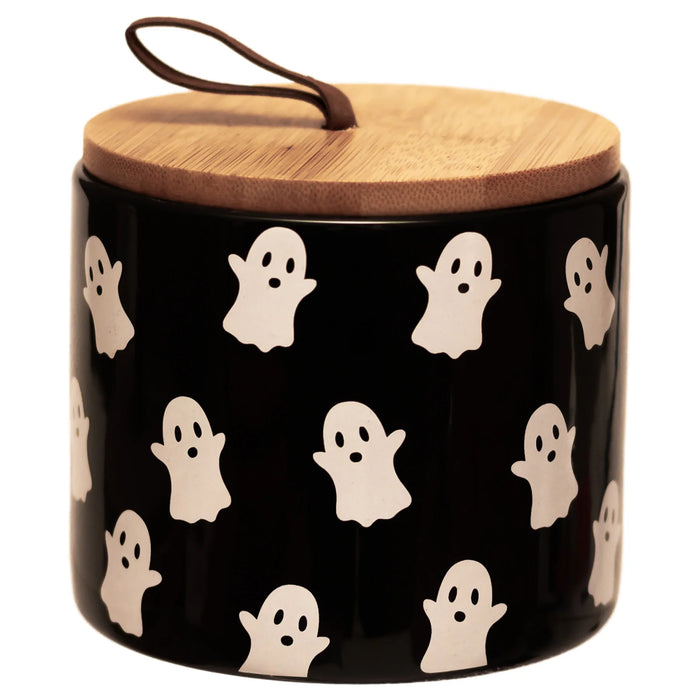 Ghost Ceramic Canister w/ Lid