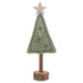 8.25" Felted Tree Snowflake on Wood Stand