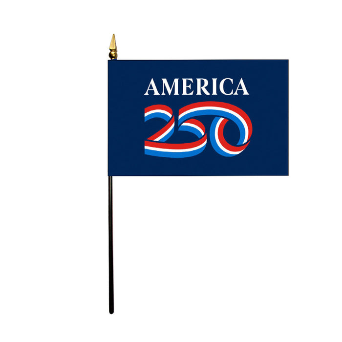 4x6" America 250th Anniversary Stick Flag