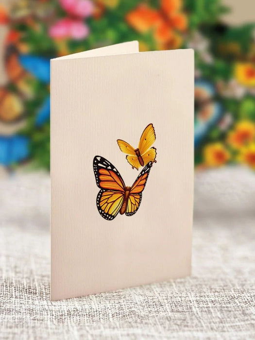 Mini Butterflies and Buttercups Pop-Up Bouquet w/ Note Card