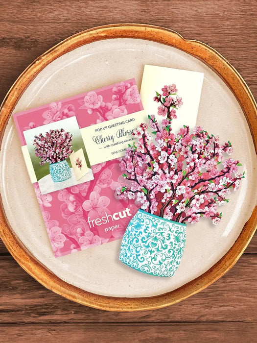 Mini Cherry Blossom Pop-Up Bouquet w/ Note Card