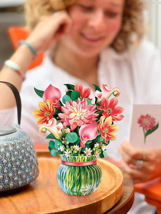 Mini Dear Dahlia Pop-Up Bouquet w/ Note Card