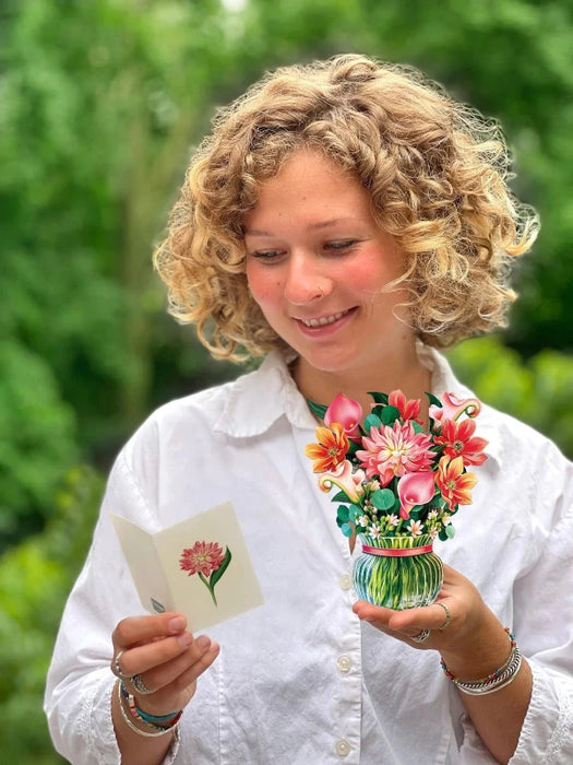 Mini Dear Dahlia Pop-Up Bouquet w/ Note Card