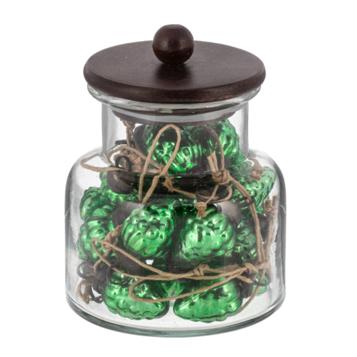 Mini Green Mercury Pinecone Glass Ornament