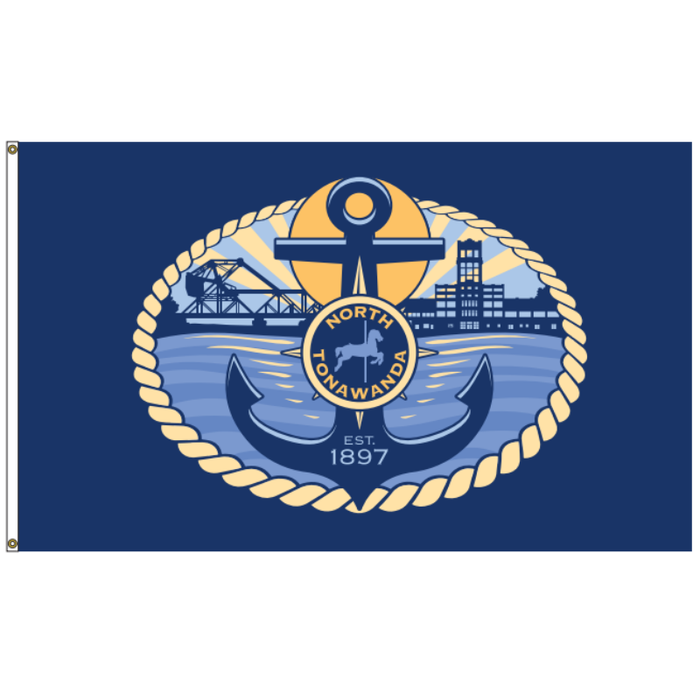 City of North Tonawanda Polyester Flag - Made in USA