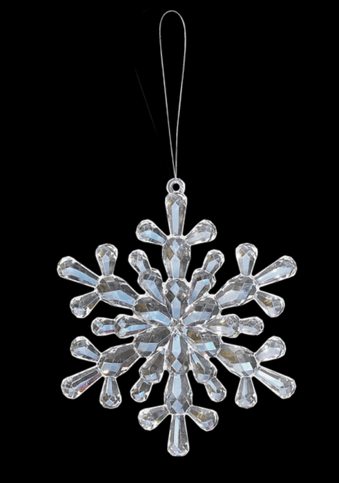 Stellar Dendrite Acrylic Snowflake Ornament