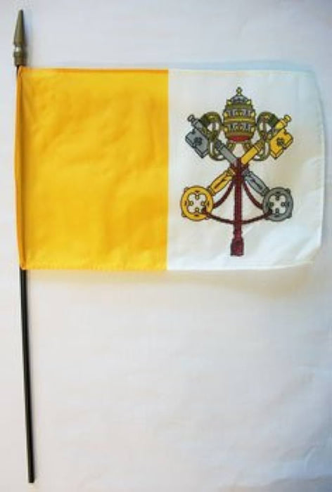 8x12" Papal Stick Flag