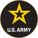 US Army Gold Star Round Lapel Pin